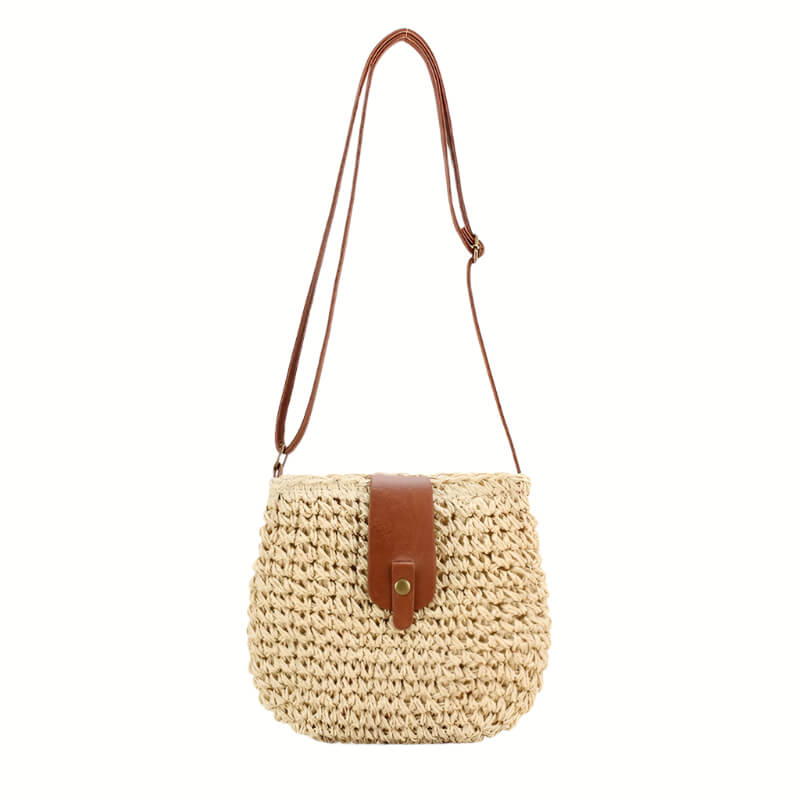 Beige Vacation Beach Mori Crossbody Bag for Women