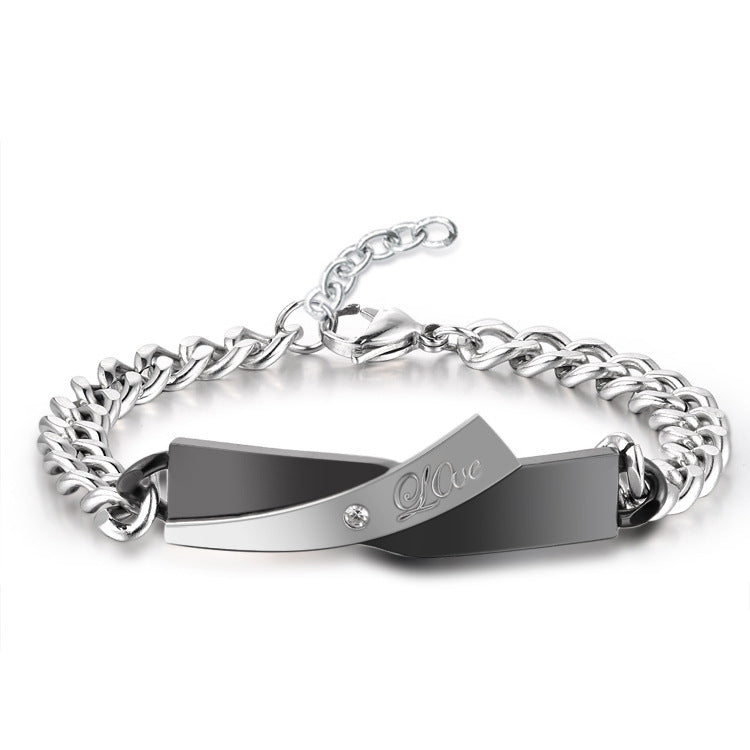 Couple Cross Love Design Bracelet - Trendy