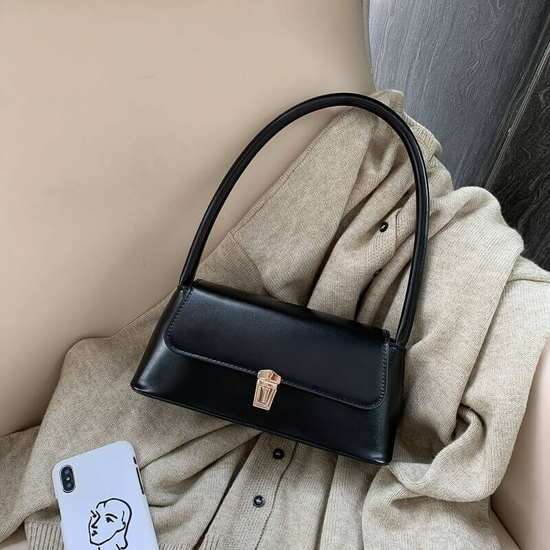 Black Charm French shoulder bag for women