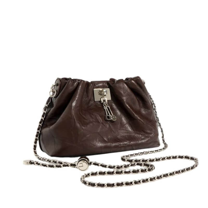 Blueberry Folds of elegance crossbody for women