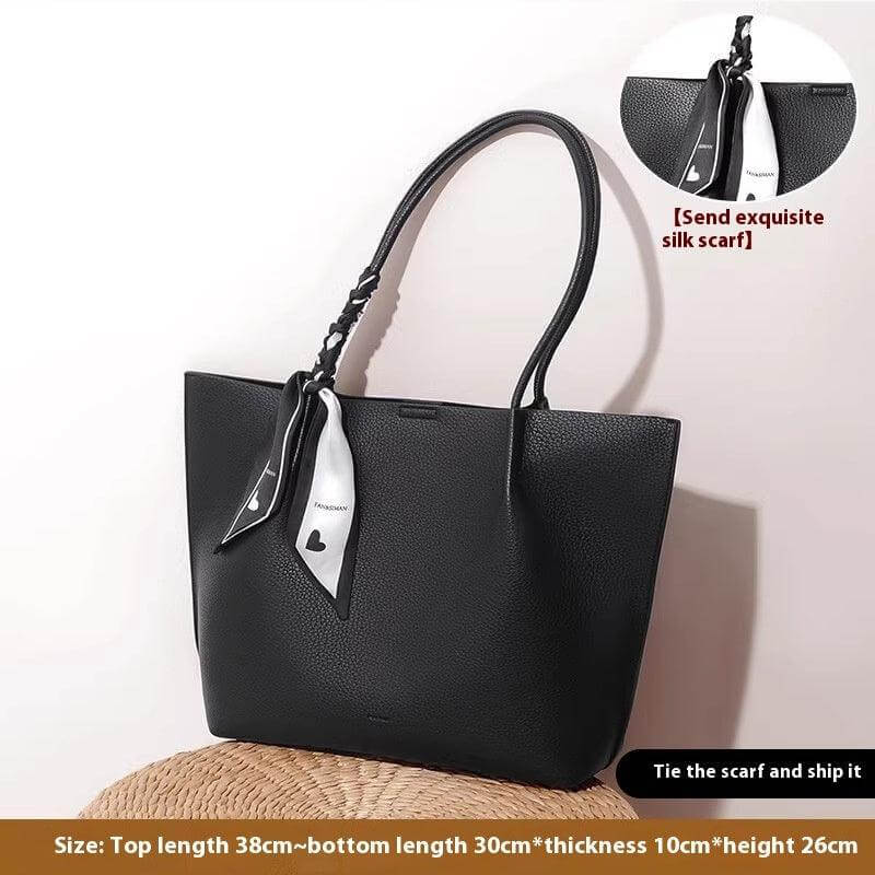 Black Everyday luxe carryall tote for women