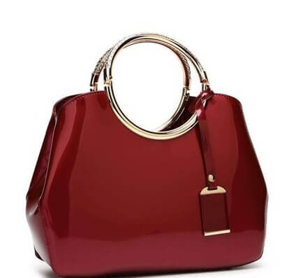 Red wine Allure party bag for women