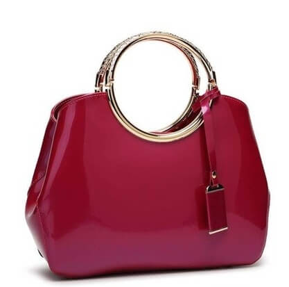 Rose red Allure party bag for women
