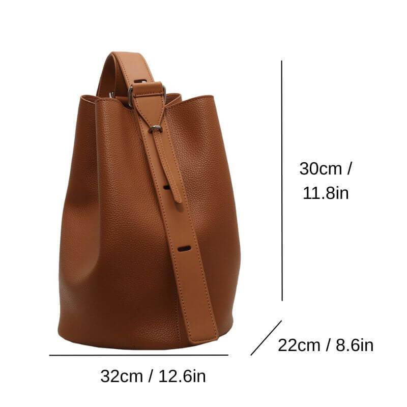 Size guide of Urbanmood fashion pu leather bucket bag for women