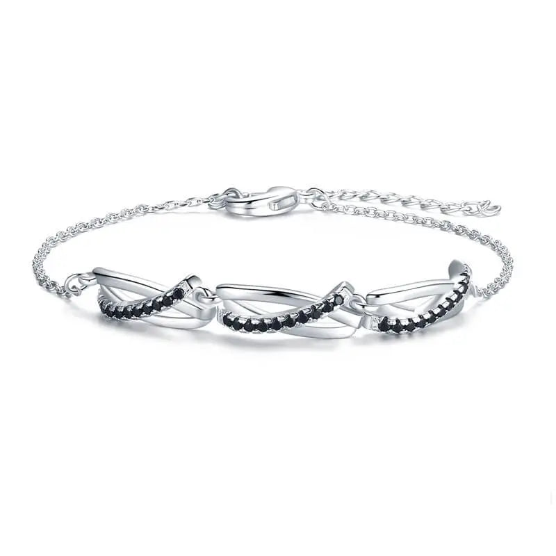 Sparkloop zircon ring bracelet for women