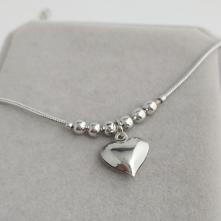 Big Big Love Heart Pendant Anklet - Trendy