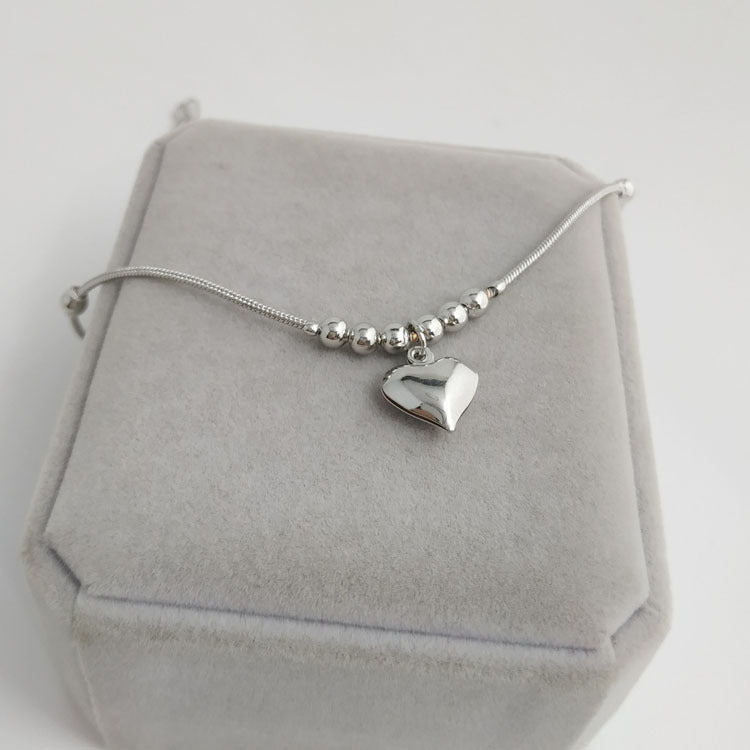 Big Big Love Heart Pendant Anklet - Trendy