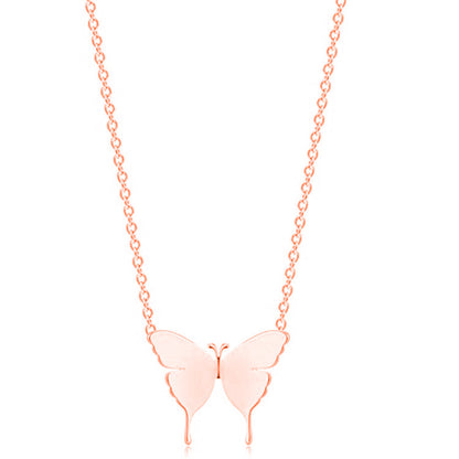 Butterfly Pendant Necklace with Custom Alphabet Letter for Women - Trendy