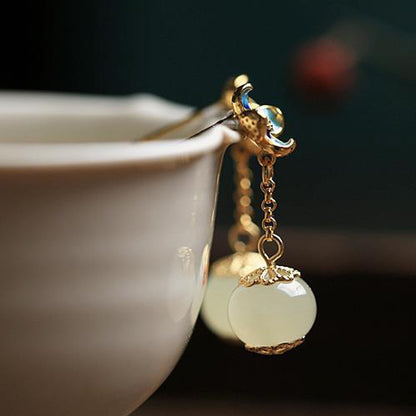 Flower Four Leaves Clover Dangle Earrings for Women - Trendy