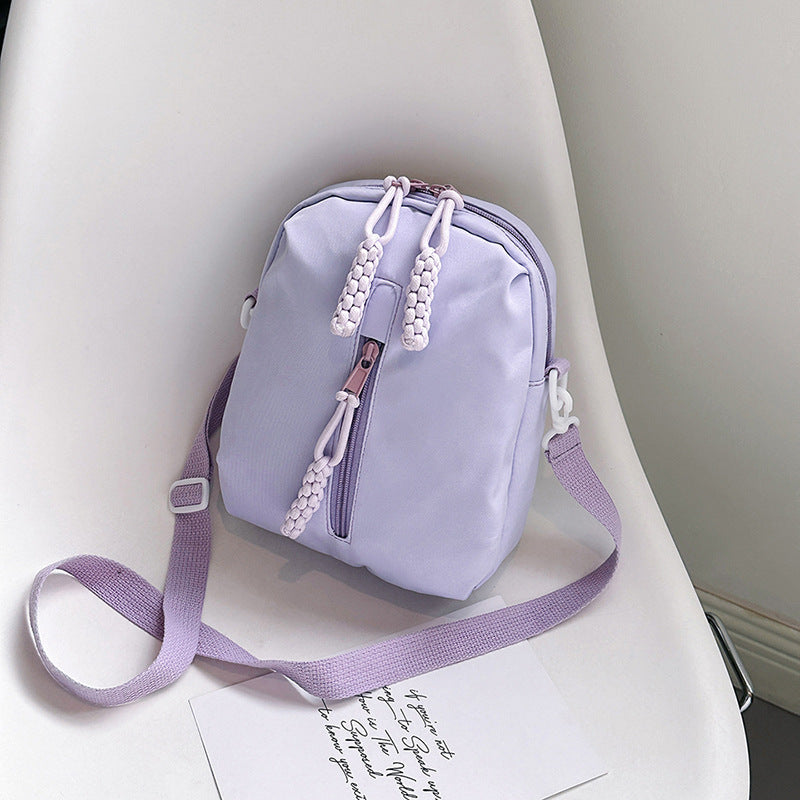 Women's Colorful Casual Nylon Canvas Crossbody Bag - Trendy