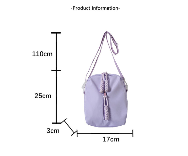 Women's Colorful Casual Nylon Canvas Crossbody Bag - Trendy