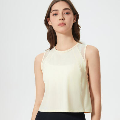 Women's Millennia Round Neck Cropped Active Tank - Trendy