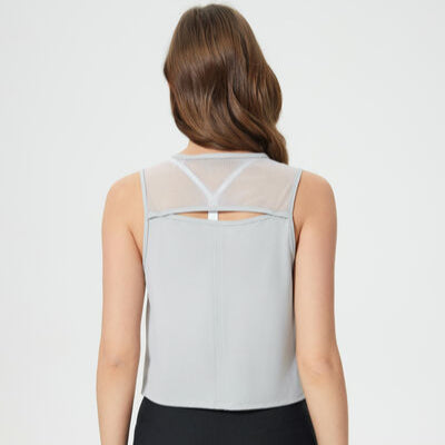 Women's Millennia Round Neck Cropped Active Tank - Trendy