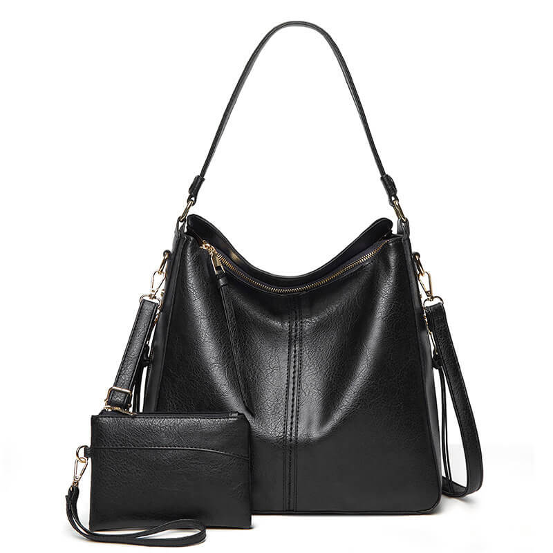 Black The BellaStrap shoulder bag for women