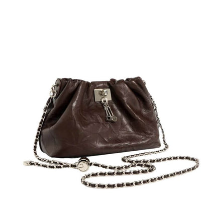 Blueberry Folds of elegance crossbody for women