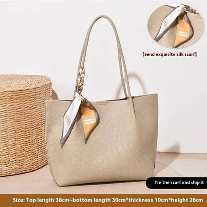 Mocha apricot Everyday luxe carryall tote for women