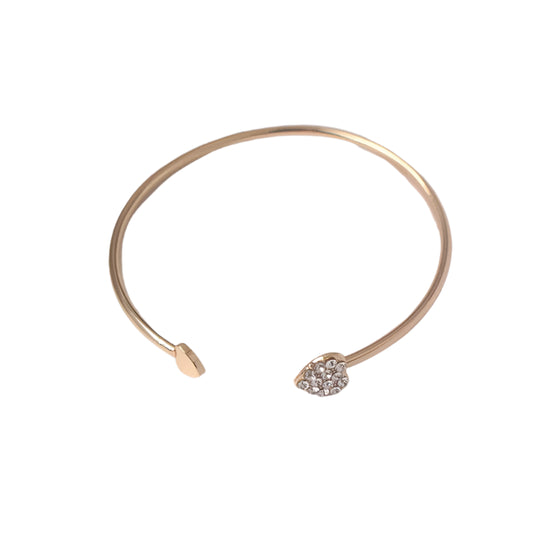 Close-up-of Sparkheart crystal bangle bracelet for women