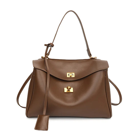 Coffee Golden touch messenger bag for women