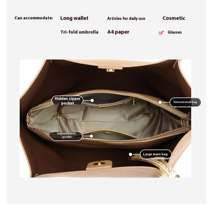 Interior view of Everyday luxe carryall tote for women