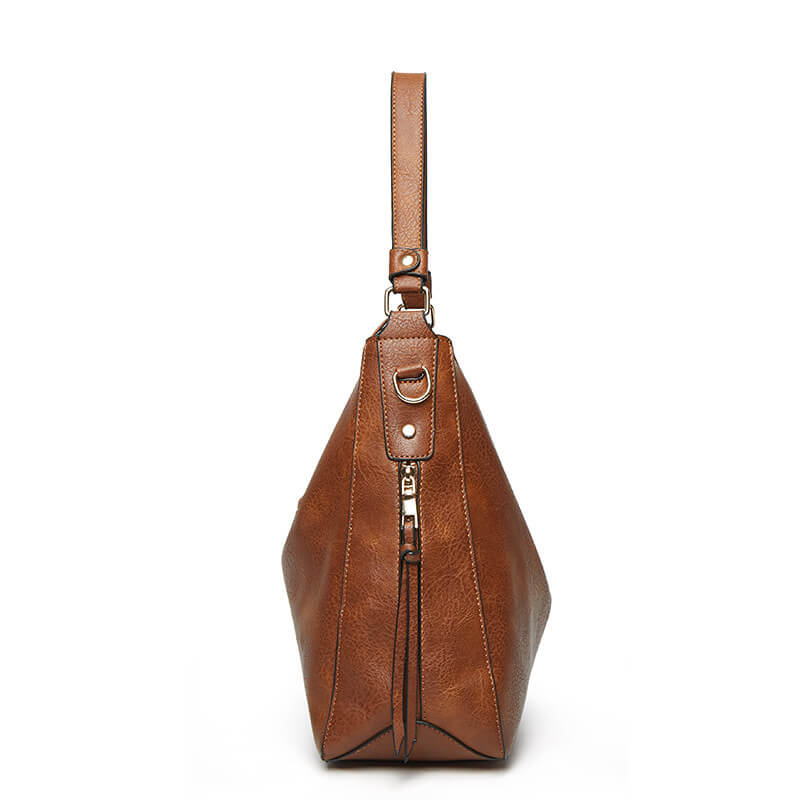 Side view of The BellaStrap shoulder bag for women