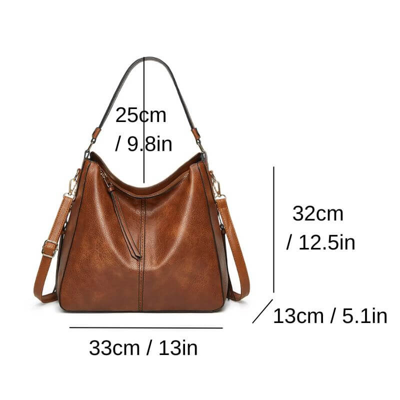 Size guide of The BellaStrap shoulder bag for women