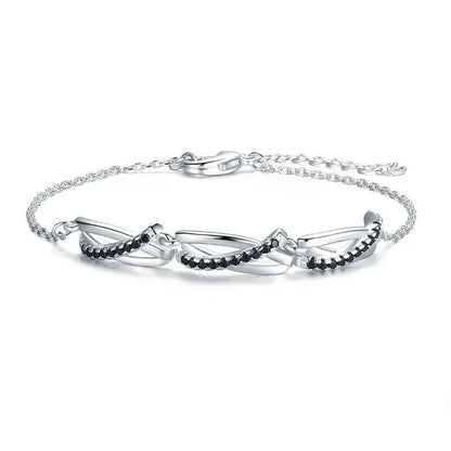 Sparkloop zircon ring bracelet for women