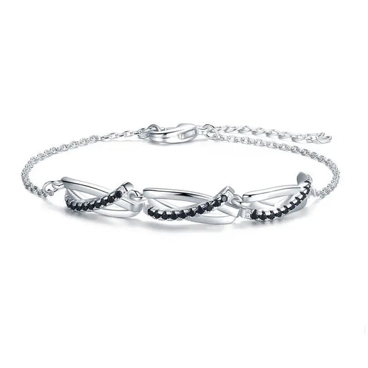 Sparkloop zircon ring bracelet for women
