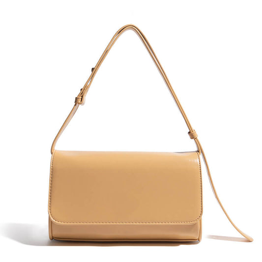 Yellow Sleek curve underarm bag for women